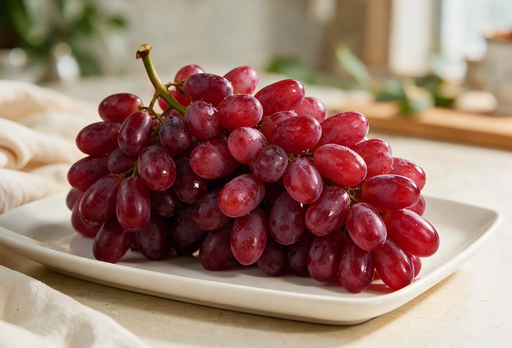 1 Kg Premium Red Seedless Grapes