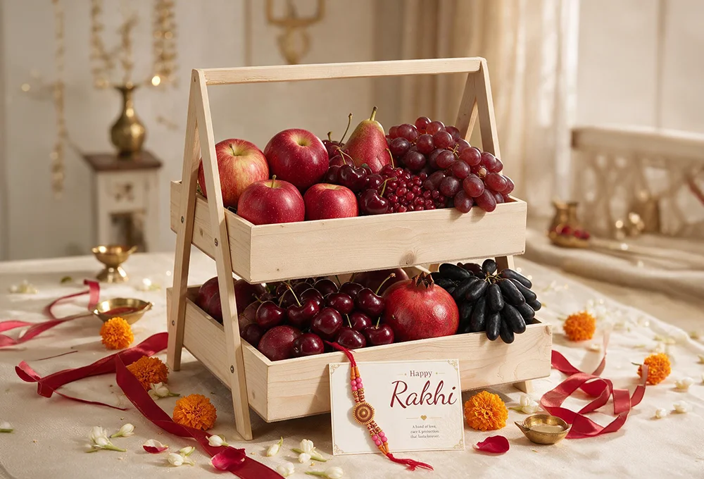 Premium Two-Tier Fruit Hamper