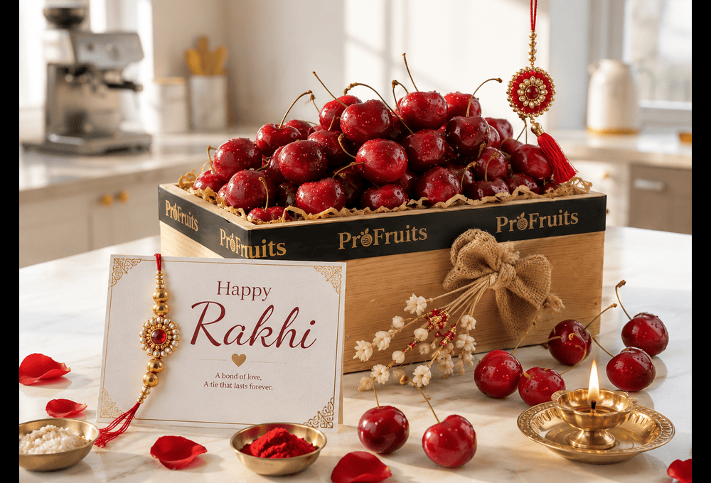 Premium Cherry Raksha Bandhan Fruit Hamper