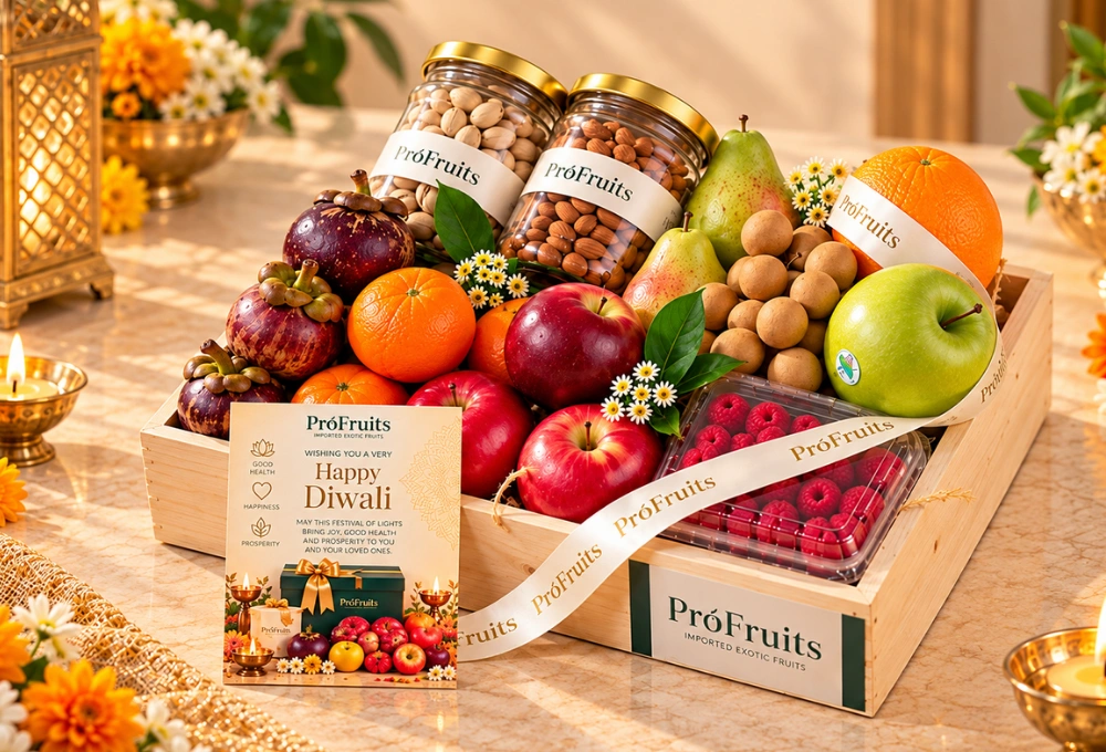 Premium ProFruits Diwali Delight fruit and dry fruit hamper
