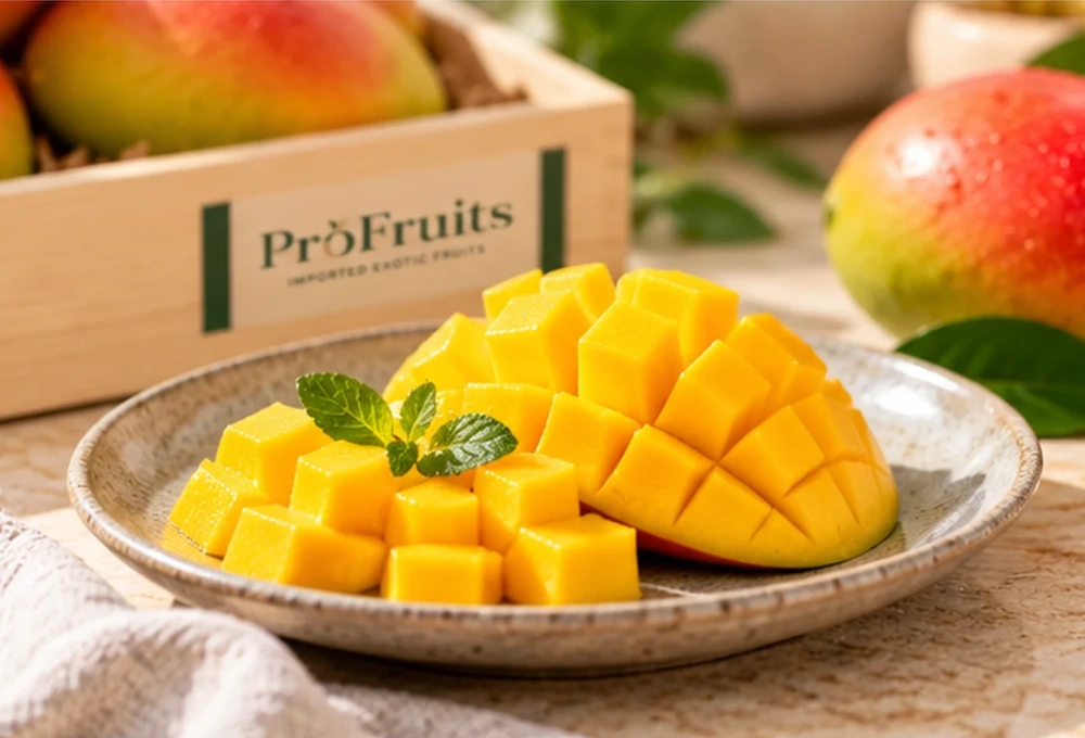 Half Dozen Brazilian Mangos in wooden box