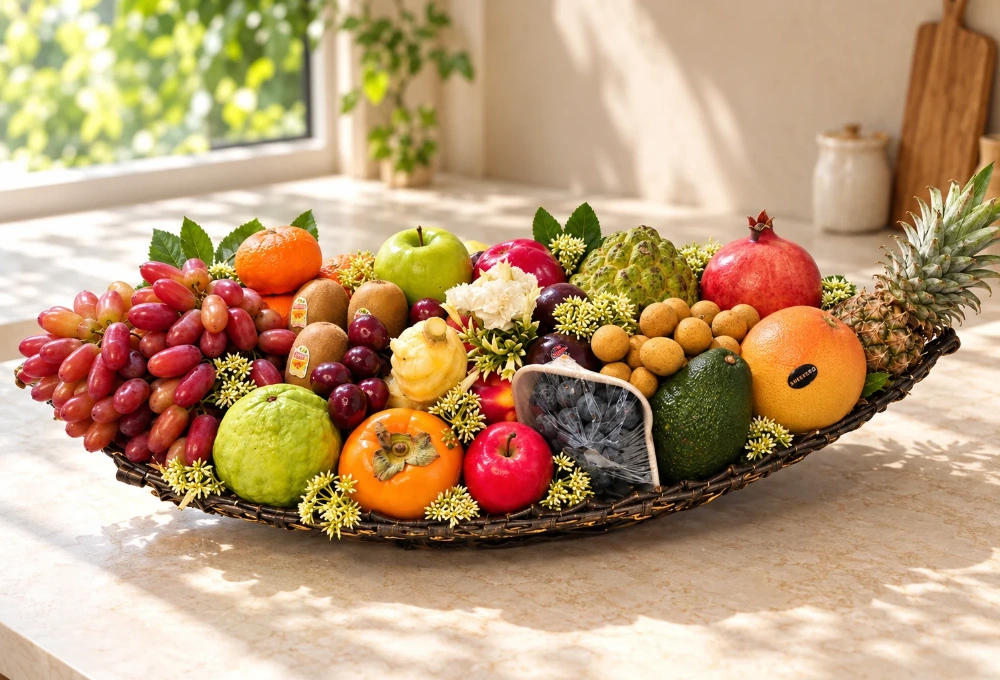 Premium Fresh Fruit Basket