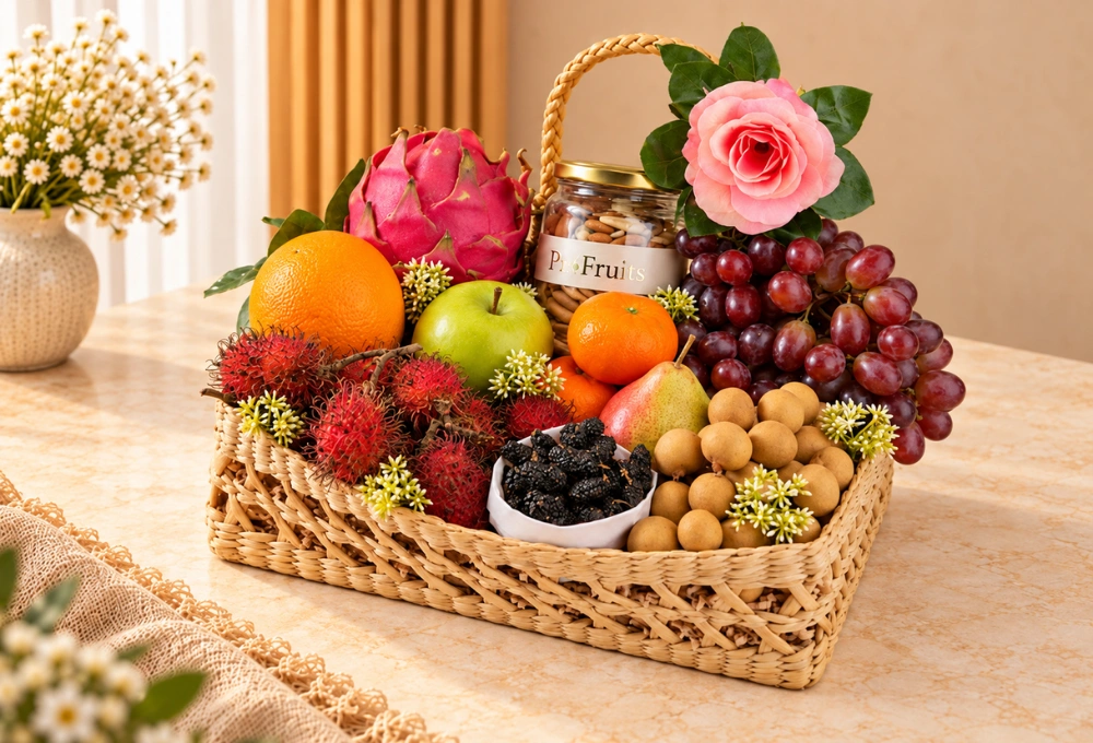 Premium ProFruits exotic fruit and dry fruit hamper