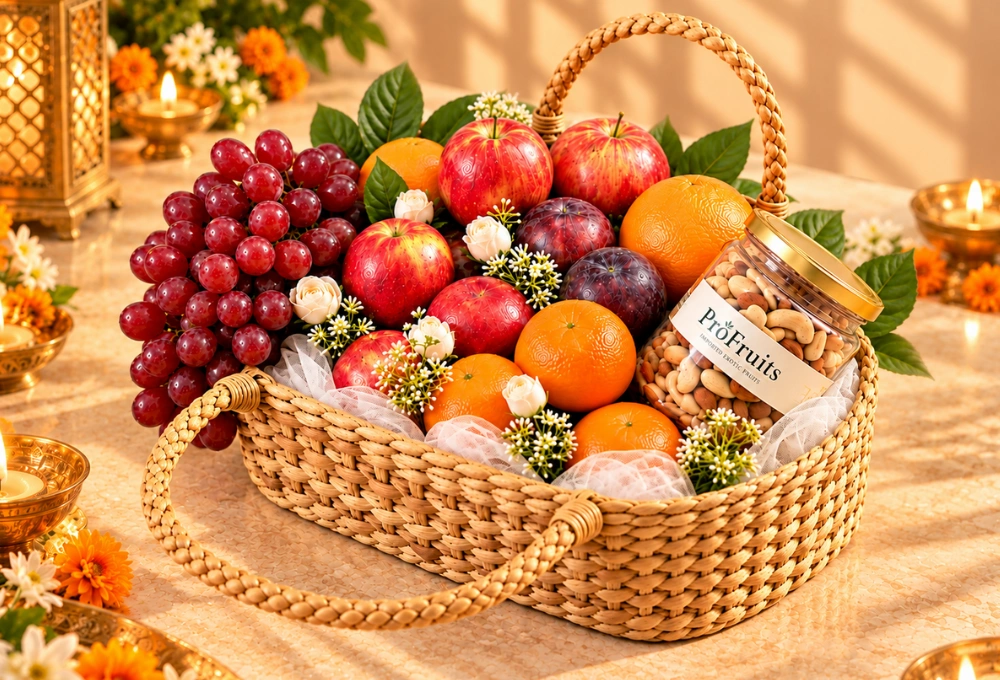 Premium Exotic Fruit & Dry Fruit Hamper