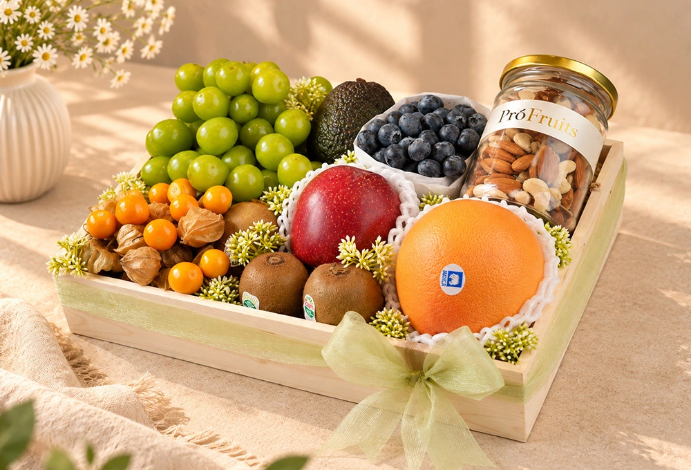 The Emerald Grandeur premium ProFruits wooden tray