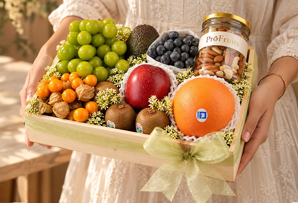 The Emerald Grandeur premium ProFruits wooden tray