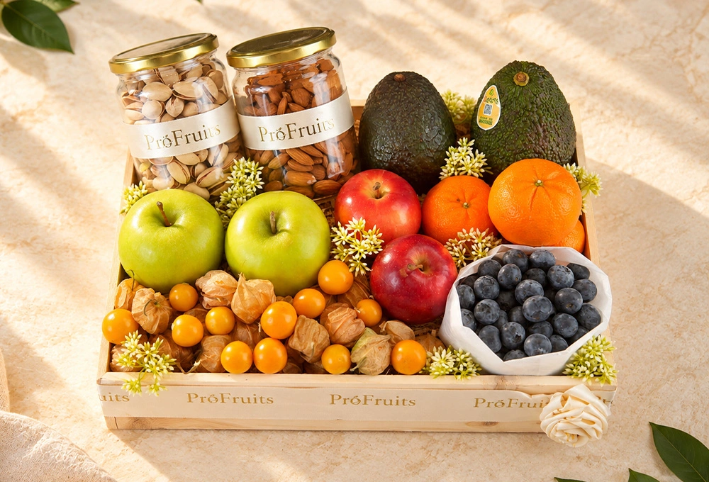 The Imperial Orchard premium ProFruits wooden fruit tray