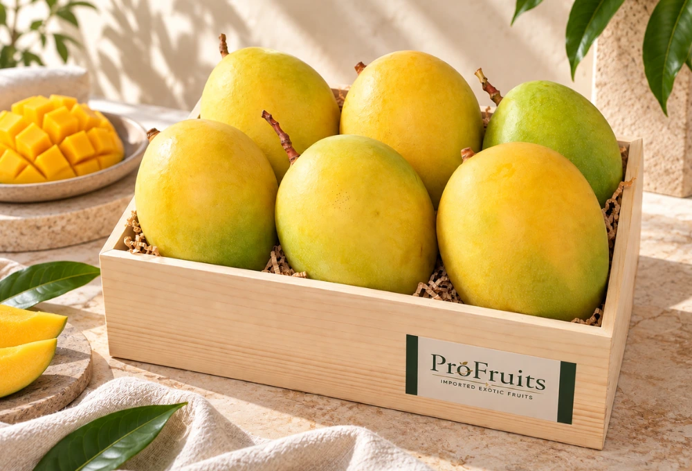 Half Dozen Egypt Mangos in wooden box