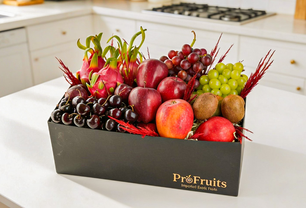 Premium Exotic Fruit Basket - Black Box