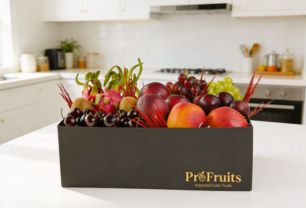 Premium Exotic Fruit Basket - Black Box