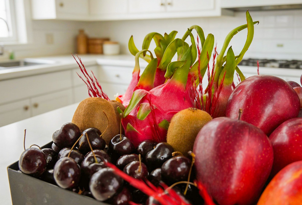 Premium Exotic Fruit Basket - Black Box