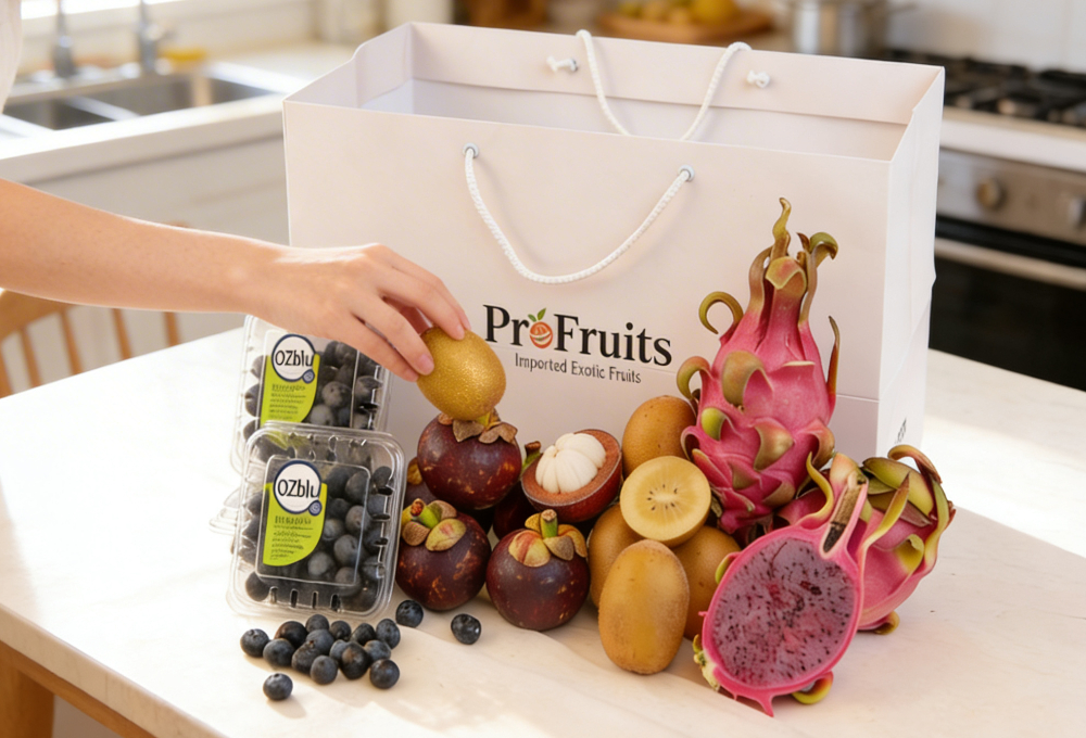 Exotic Indulgence Fruit Gift Bag