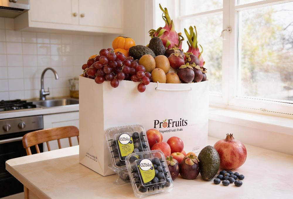 Grand Exotic Fruit Celebration Gift Bag