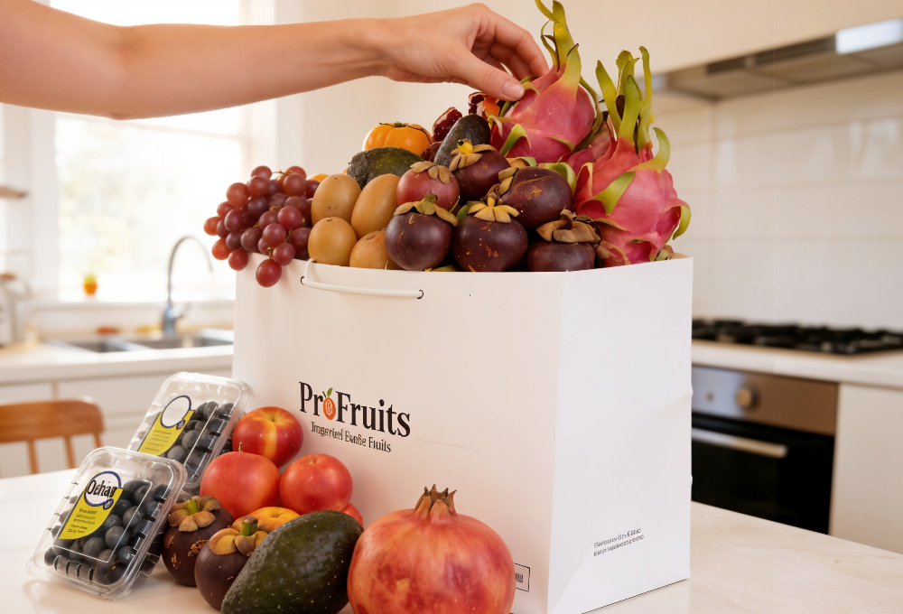 Grand Exotic Fruit Celebration Gift Bag