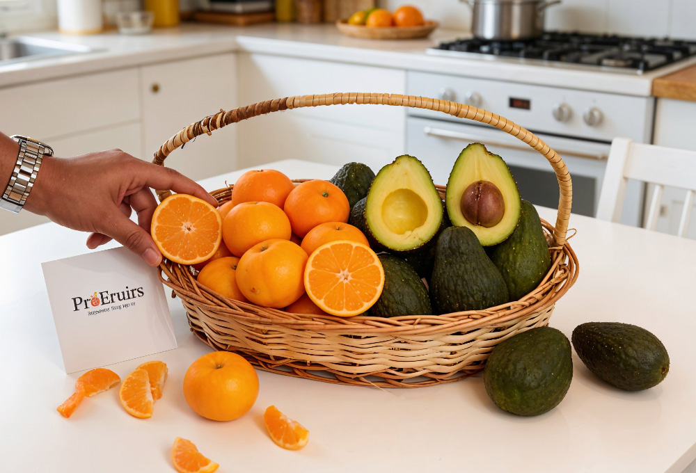 Mandarin & Avocado Basket