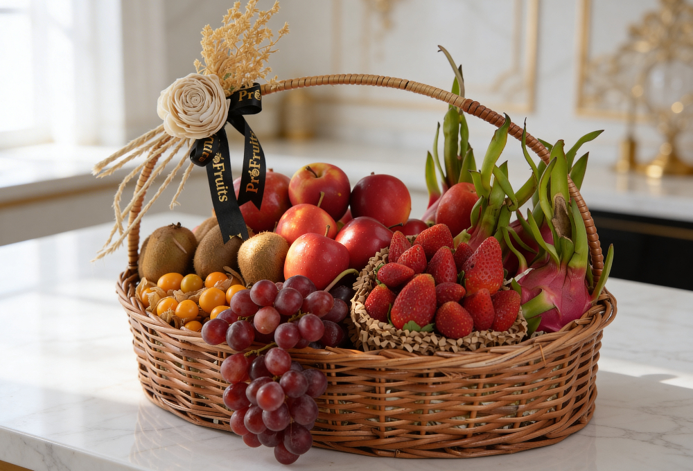 Exotic Mixed Fruit Basket