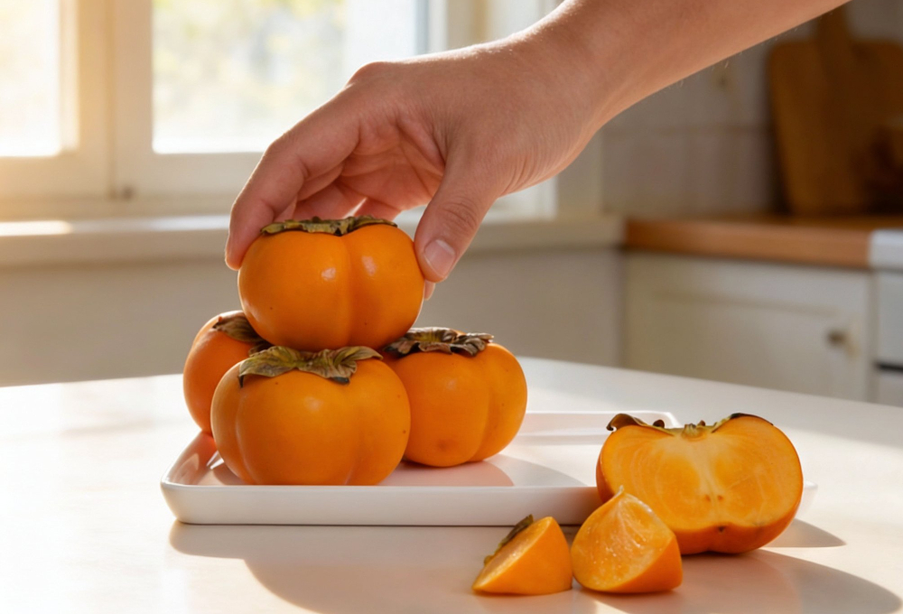 Fresh persimmon fruit – premium imported fruit Mumbai