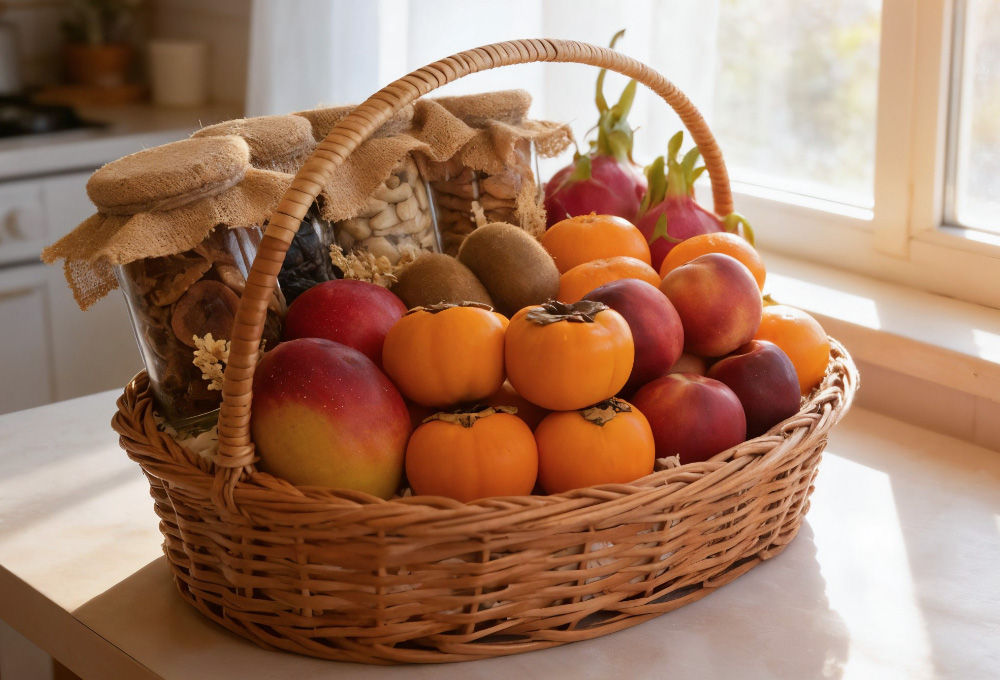 Exotic Fruit & Nut Gift Basket
