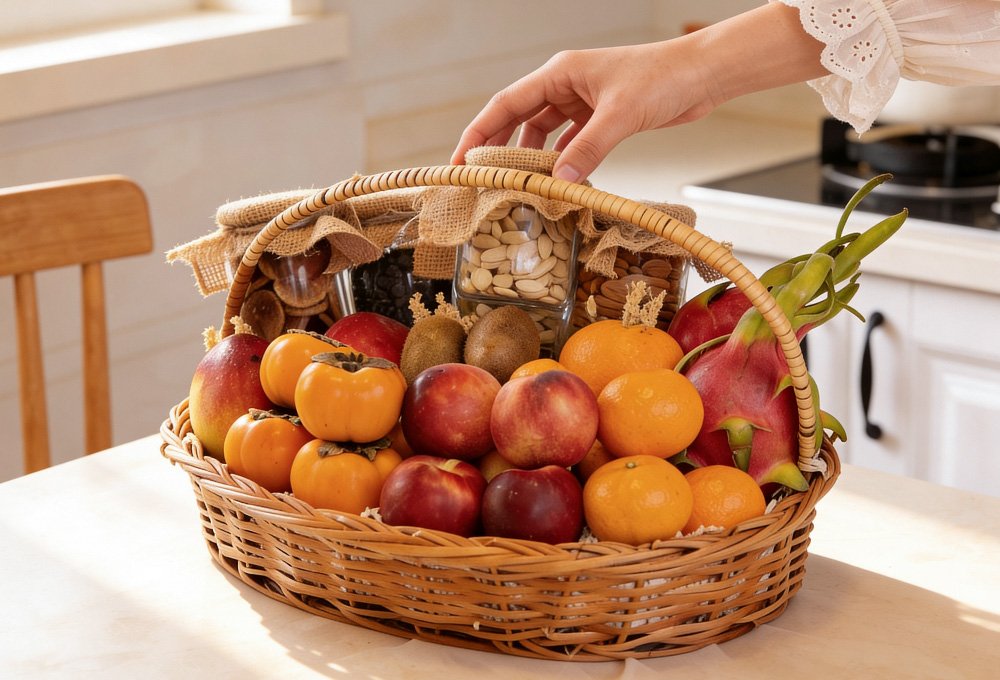 Exotic Fruit & Nut Gift Basket