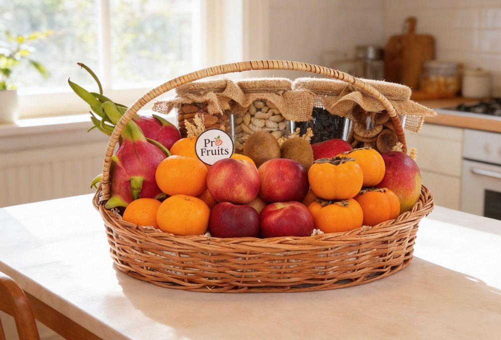 Exotic Fruit & Nut Gift Basket