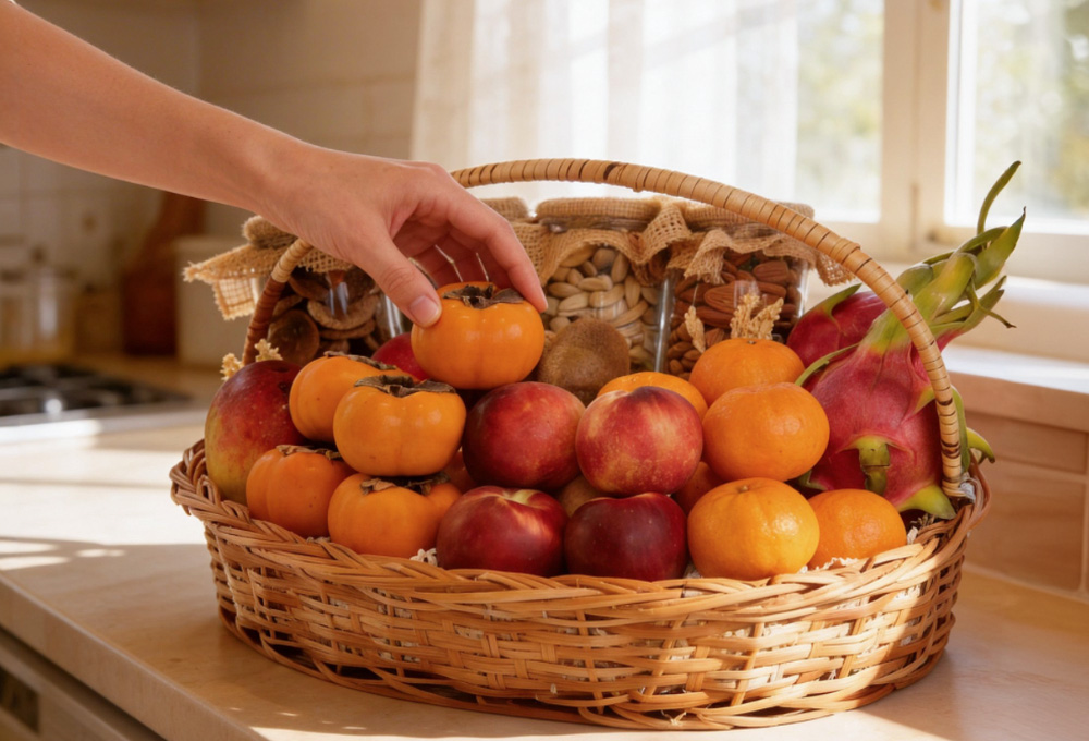 Exotic Fruit & Nut Gift Basket