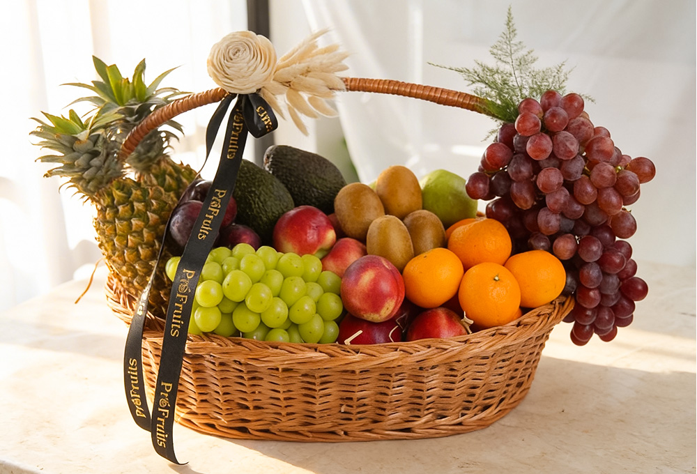 Premium Fruit Basket - Vibrant Citrus & Fresh Fruits Collection