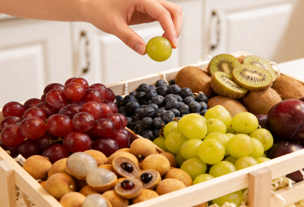 Luxury Mixed Exotic Fruit Wooden Tray