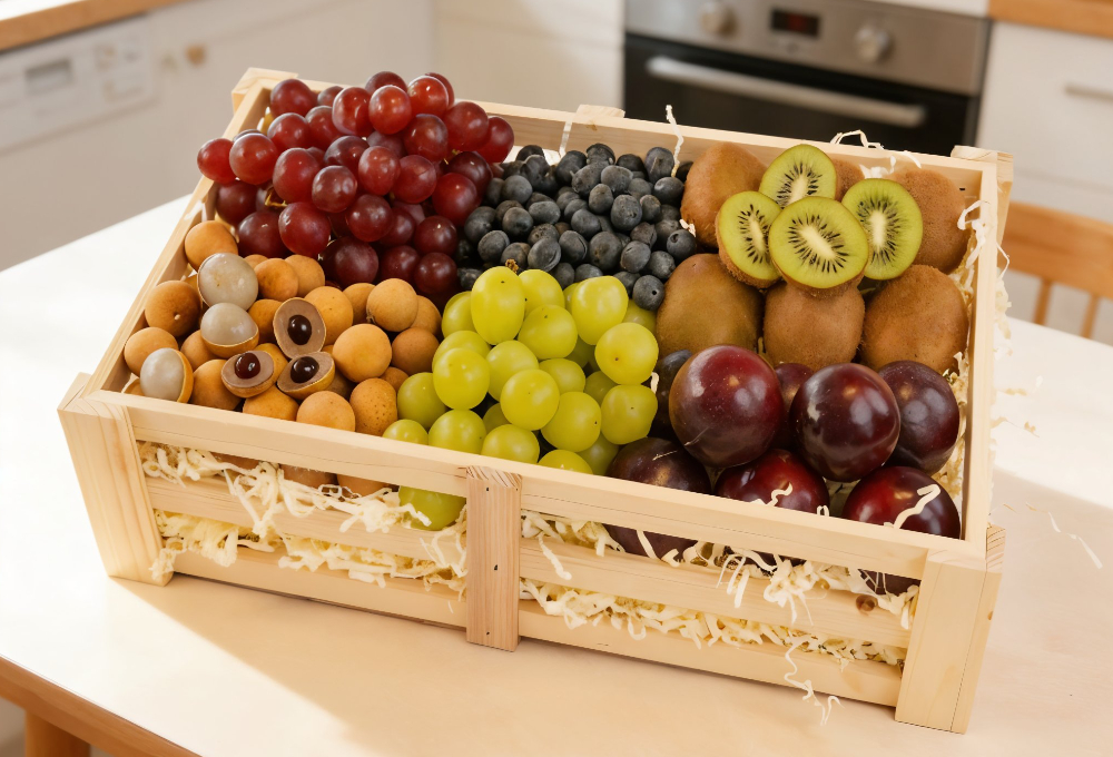 Luxury Mixed Exotic Fruit Wooden Tray
