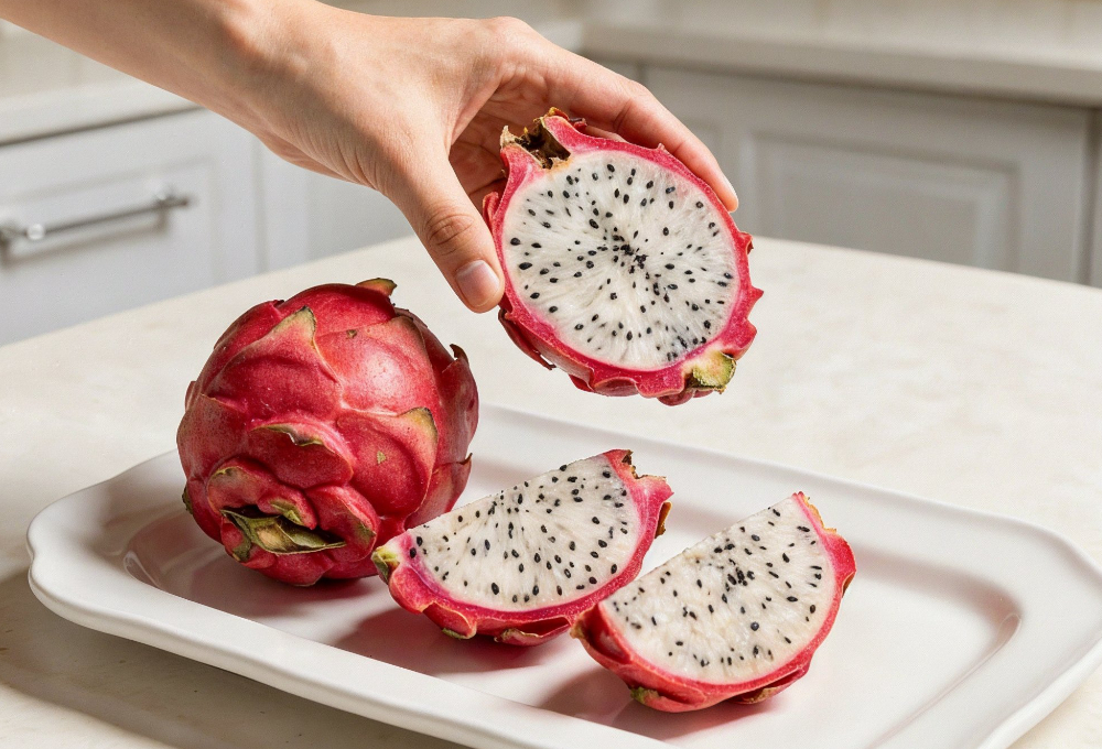 Healthy white dragon fruit for snacking and gifting
