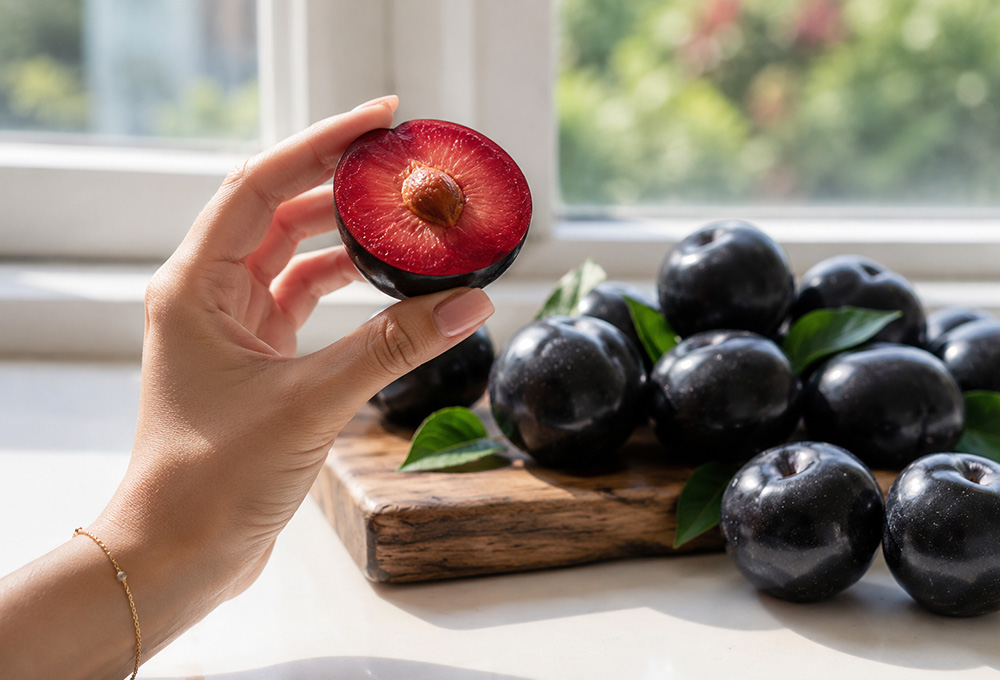 Buy Fresh Black Himachal Plums