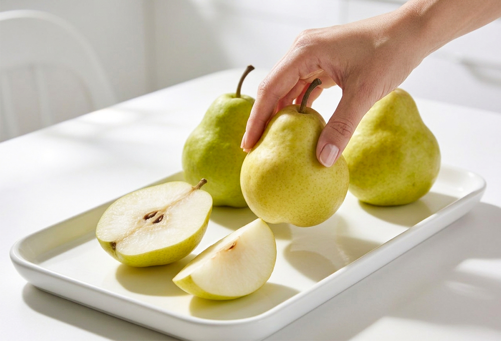 Green imported pear premium fruit online Mumbai
