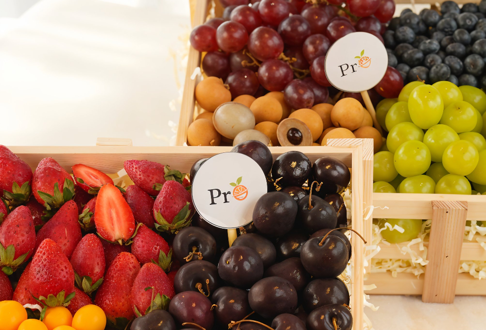 Gift Set of 2 - Exotic Fruit Trays V1