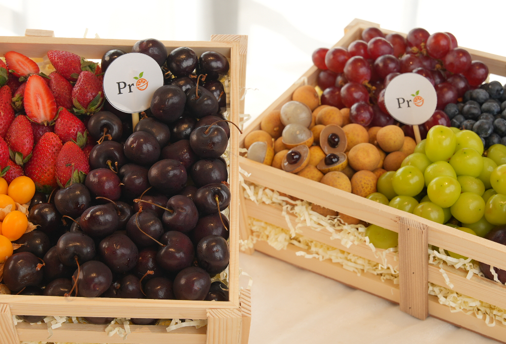 Gift Set of 2 - Exotic Fruit Trays V1