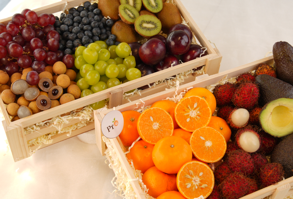 Gift Set of 2 - Exotic Fruit Trays V2