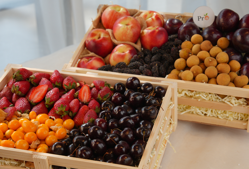 Gift Set of 2 - Exotic Fruit Trays V4