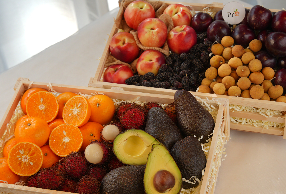 Gift Set of 2 - Exotic Fruit Trays V5