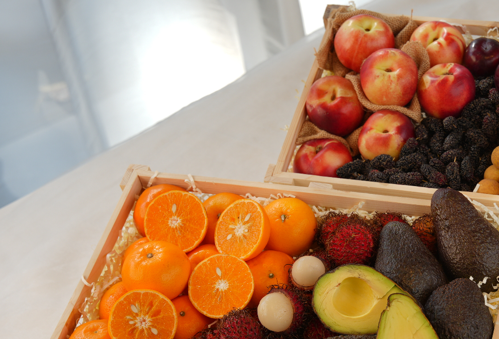 Gift Set of 2 - Exotic Fruit Trays V5