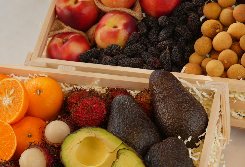 Gift Set of 2 - Exotic Fruit Trays V5