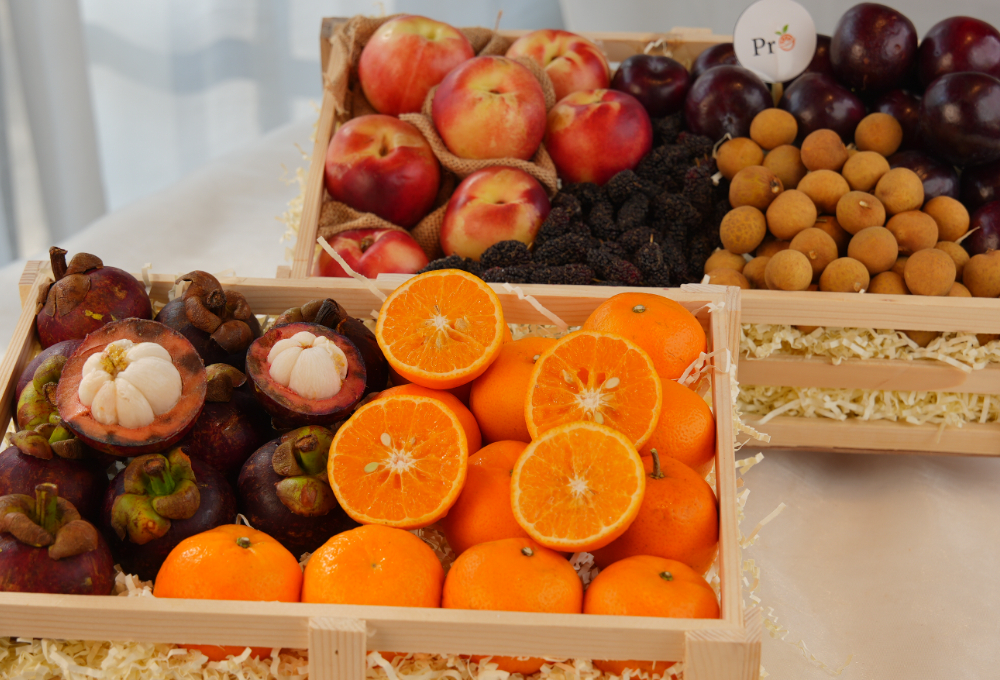 Gift Set of 2 - Exotic Fruit Trays V6