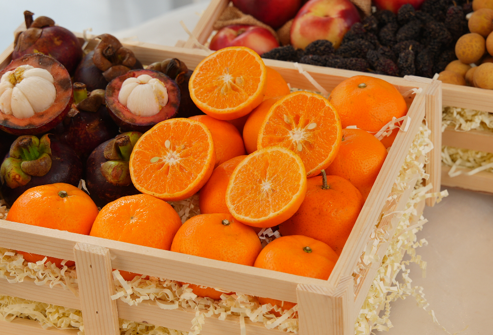 Gift Set of 2 - Exotic Fruit Trays V6