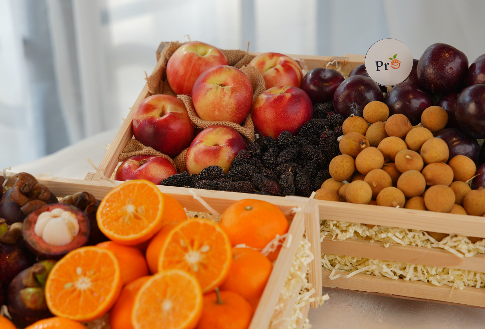 Gift Set of 2 - Exotic Fruit Trays V6