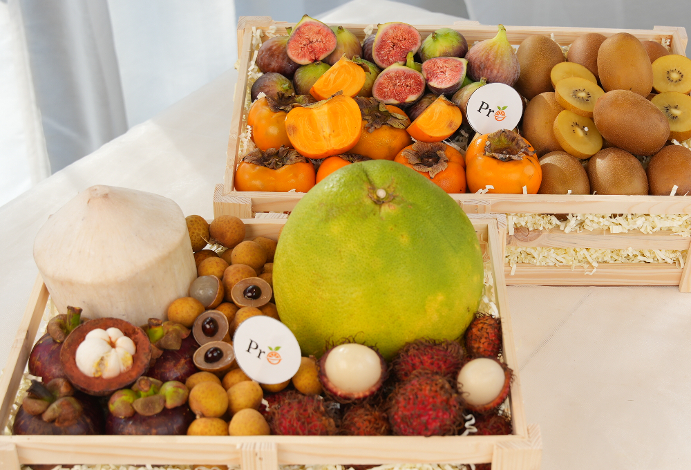 Gift Set of 2 - Exotic Fruit Trays V7