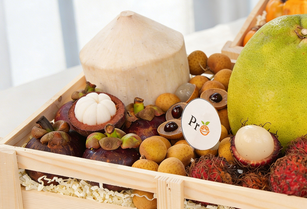 Gift Set of 2 - Exotic Fruit Trays V7