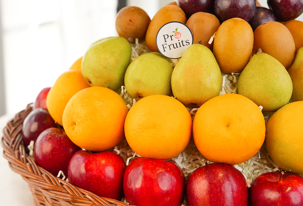 Premium Fruit Basket - Mixed Citrus & Apples Collection