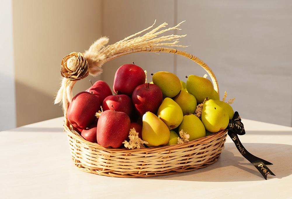 Exotic Apple & Pear Gift Basket (Washington Basket V2)