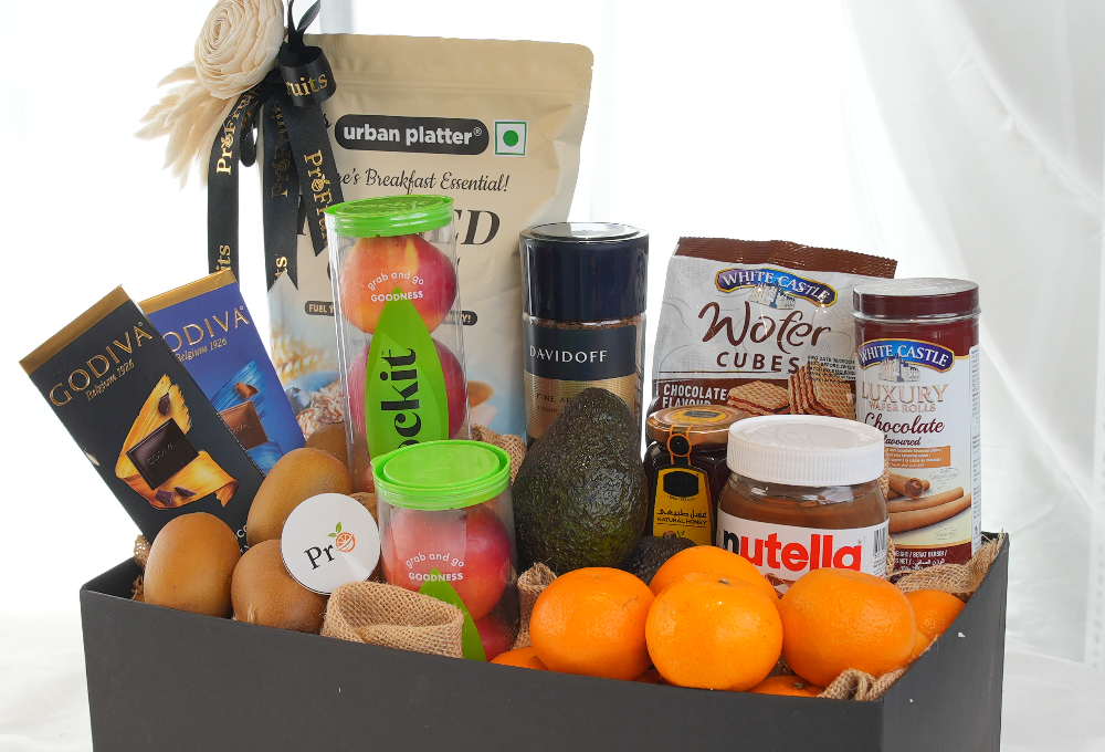 Premium Gourmet Breakfast Basket - Black Box