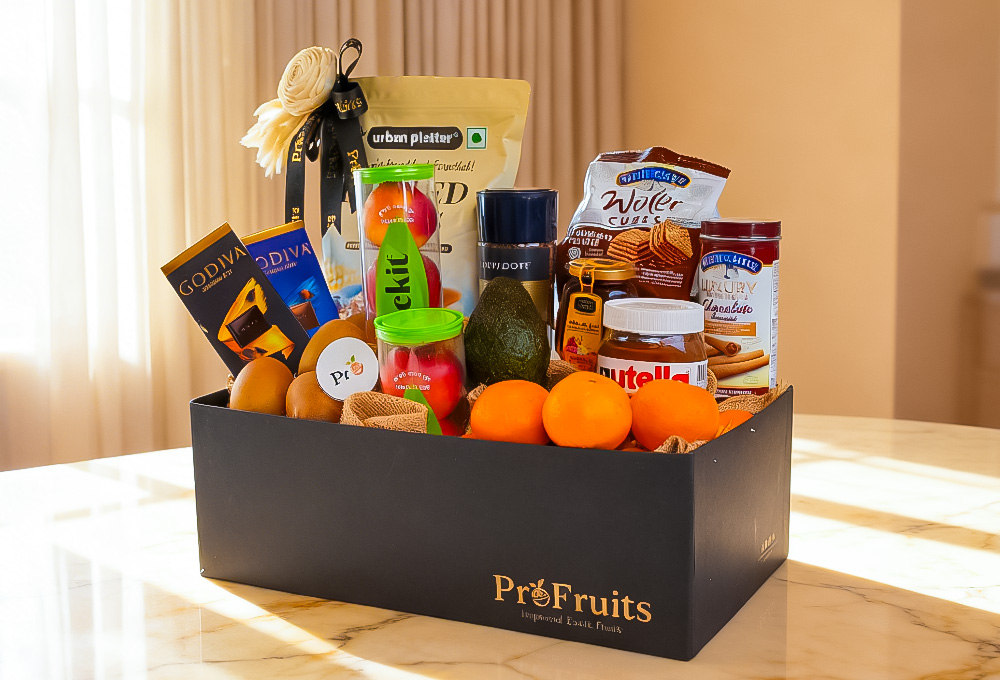Premium Gourmet Breakfast Basket - Black Box