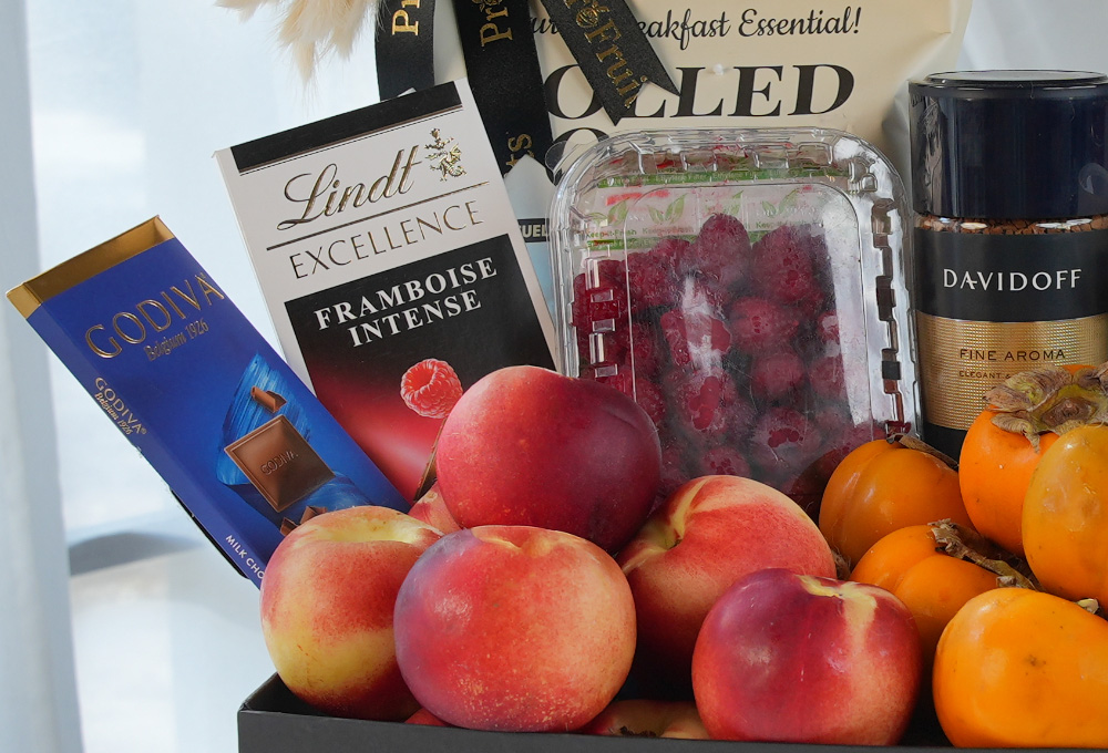Luxury Breakfast & Fruit Basket - Black Box