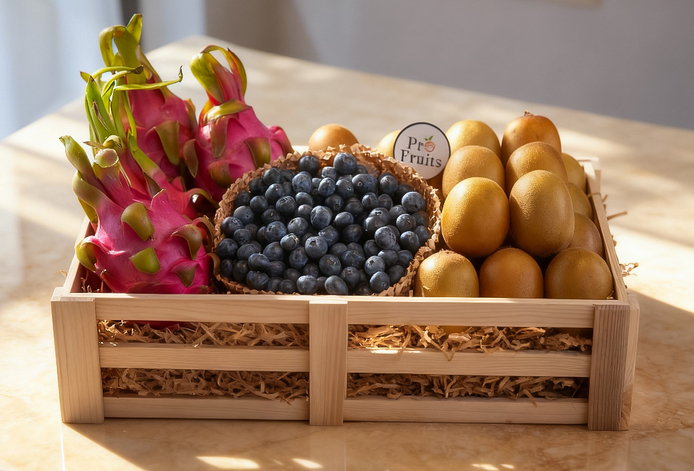 Exotic Berry, Dragon Fruit & Golden Kiwi Tray