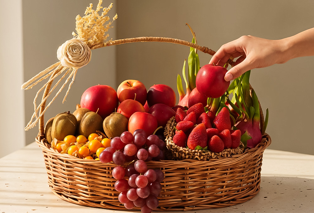 Exotic Mixed Fruit Basket
